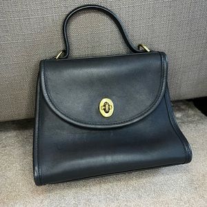 vintage navy coach bag
